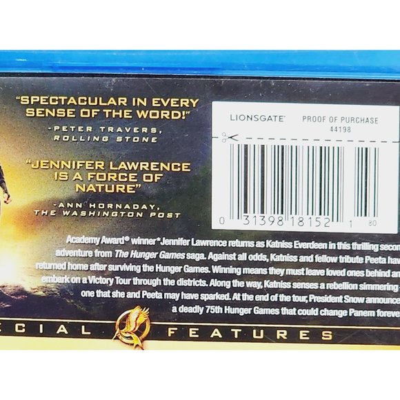 The Hunger Games: Catching Fire 2-Disk Blu Ray DVD Set with Digital HD Ultraviol - Picture 4 of 5